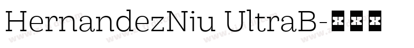 HernandezNiu UltraB字体转换